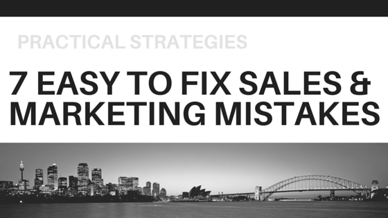 Sales & Marketing Mistakes